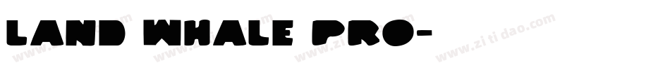 Land Whale Pro字体转换